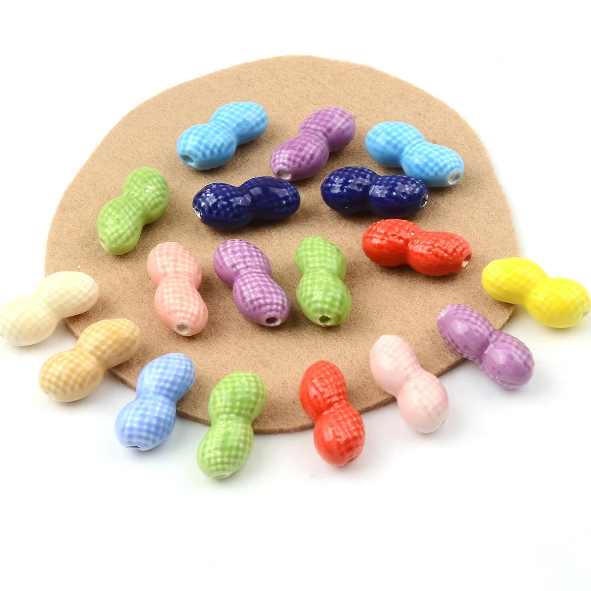 Fashion Cute Peanut Shape Charm Loose Ceramic Beads for Jewelry Making Diy Bracelet Necklace Beads Accessories
Fashion Cute Peanut Shape Charm Loose Ceramic Beads for Jewelry Making Diy Bracelet Necklace Beads Accessories