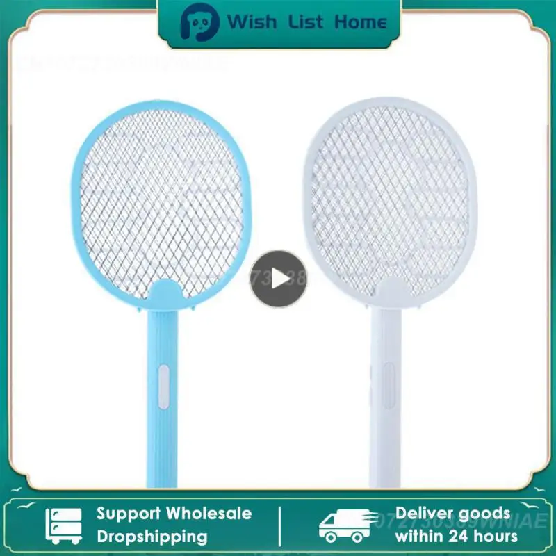 

In 1 Electric Mosquito Racket Rechargeable Usb Killer Anti Fly Mosquitoes Swatter LED Night Light Trap Bug Zapper Home Outdoor