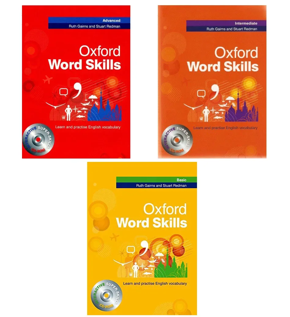 

Full Color Oxford Word Skills Basic / Intermediate / Advanced Learn and Practise English Vocabulary Textbook Workbook