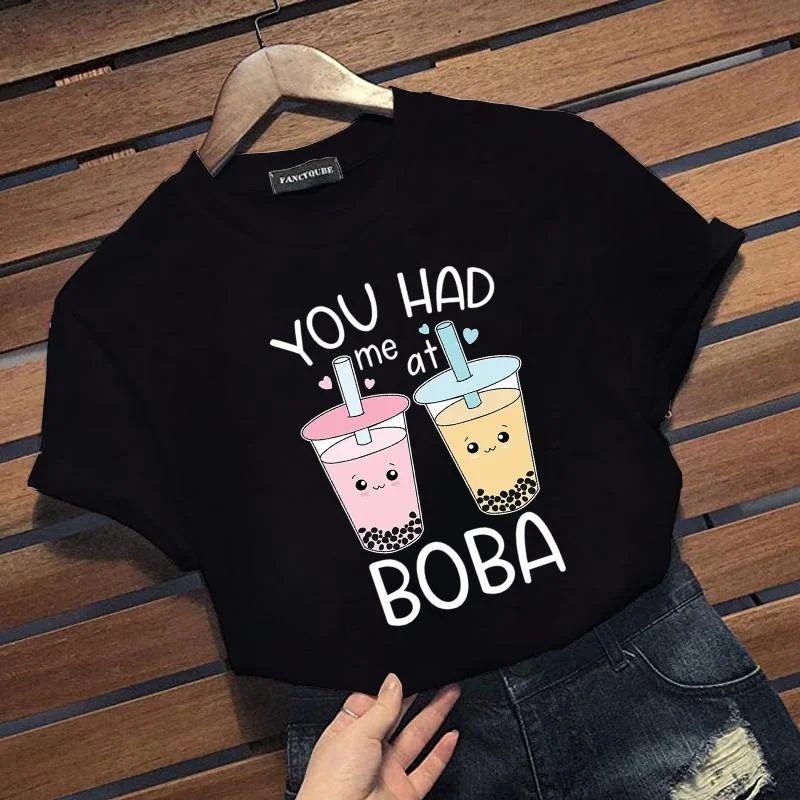 New Funny Boba Pattern Print T-shirt Women's Casual Cute Outdoor Comfortable Round Neck T-shirt Tops
New Funny Boba Pattern Print T-shirt Women's Casual Cute Outdoor Comfortable Round Neck T-shirt Tops