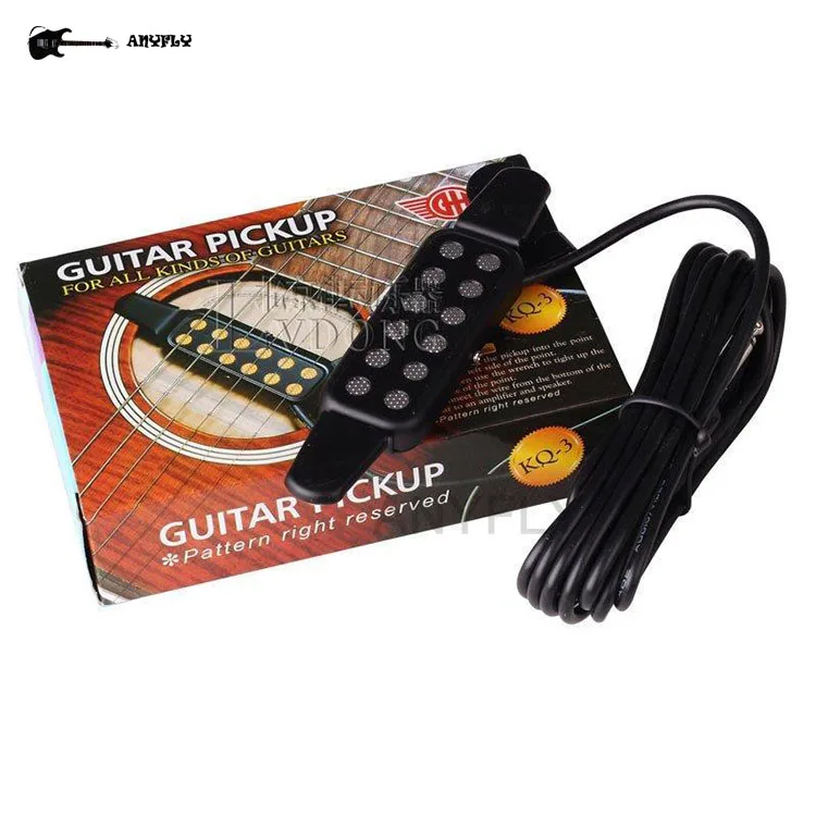 

Guitar Pickup,hotsale Cheap Easy To Fix Clip On Guitar Pickup KQ-3 For Acoustic Guiatr Classical Guitar Free Shipping