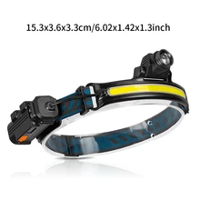 New Release Induction Headlamp XPG+COB LED Head Lamp with Built-in Battery Flashlight USB Rechargeable 6 Modes Head Torch
New Release Induction Headlamp XPG+COB LED Head Lamp with Built-in Battery Flashlight USB Rechargeable 6 Modes Head Torch