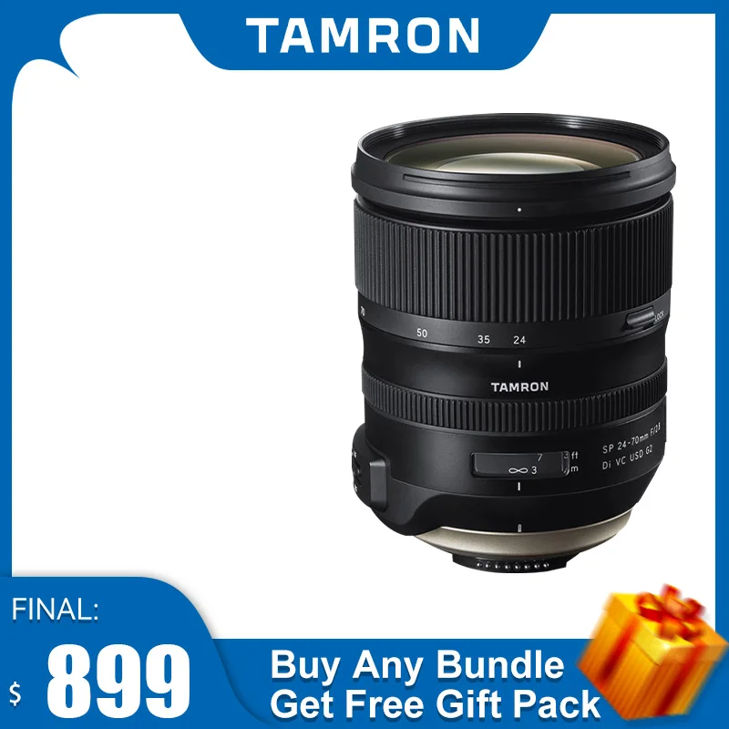 

Tamron SP 24-70mm F2.8 Di VC USD G2 Full-Frame DSLR Camera Standard Zoom Lens For Canon 250D 1300D T8i T6i 5D 6D Nikon D780 D850