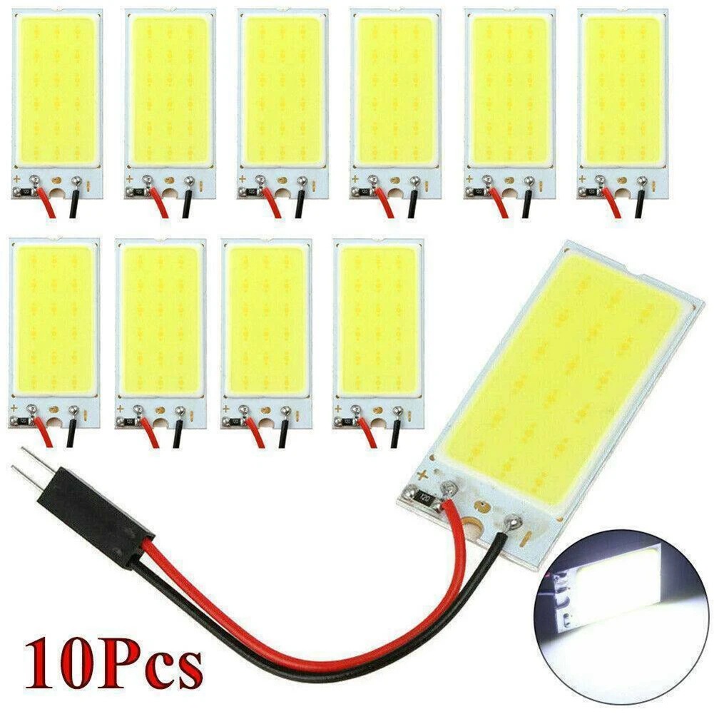 10x T10 COB Car Interior Panel LED Lights Lamp Bulb 4W 12V Car Dome Light White Car Panel Car Interior Accessories 48 SMD
10x T10 COB Car Interior Panel LED Lights Lamp Bulb 4W 12V Car Dome Light White Car Panel Car Interior Accessories 48 SMD
