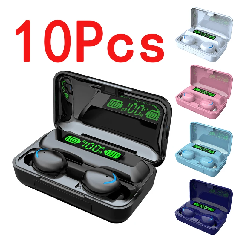 10Pcs F9 TWS Wireless Earphone Bluetooth Headset Hifi Headphones With Bluetooth Gaming Headset Gamer EarBuds Sport Handfree
10Pcs F9 TWS Wireless Earphone Bluetooth Headset Hifi Headphones With Bluetooth Gaming Headset Gamer EarBuds Sport Handfree
