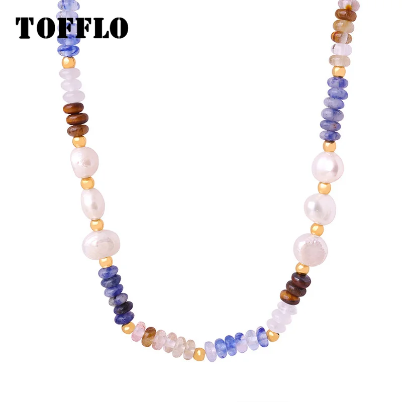 TOFFLO Stainless Steel Jewelry Freshwater Pearl Abacus Beads Handmade Beaded Titanium Steel Necklace BSP1747
TOFFLO Stainless Steel Jewelry Freshwater Pearl Abacus Beads Handmade Beaded Titanium Steel Necklace BSP1747