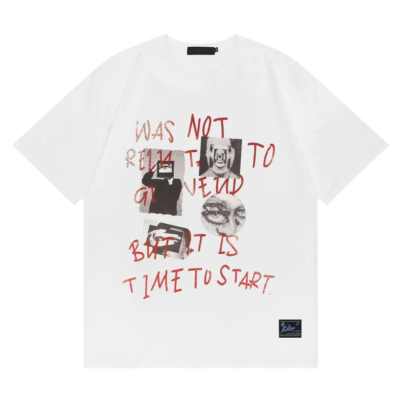 Футболка мужская и женская с коротким рукавом, модная уличная одежда для пар, свободная рубашка из 100% хлопка в стиле ретро, лето 
Футболка мужская и женская с коротким рукавом, модная уличная одежда для пар, свободная рубашка из 100% хлопка в стиле ретро, лето