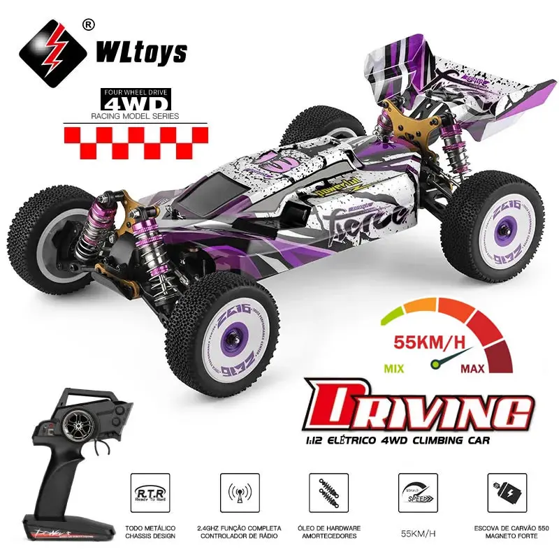 

WL 124019 WLtoys 1/12 4WD Remote Control RC Racing Car High Speed Off-Road Drift Shock Absorption Adults,Student,Kids Toys Gift