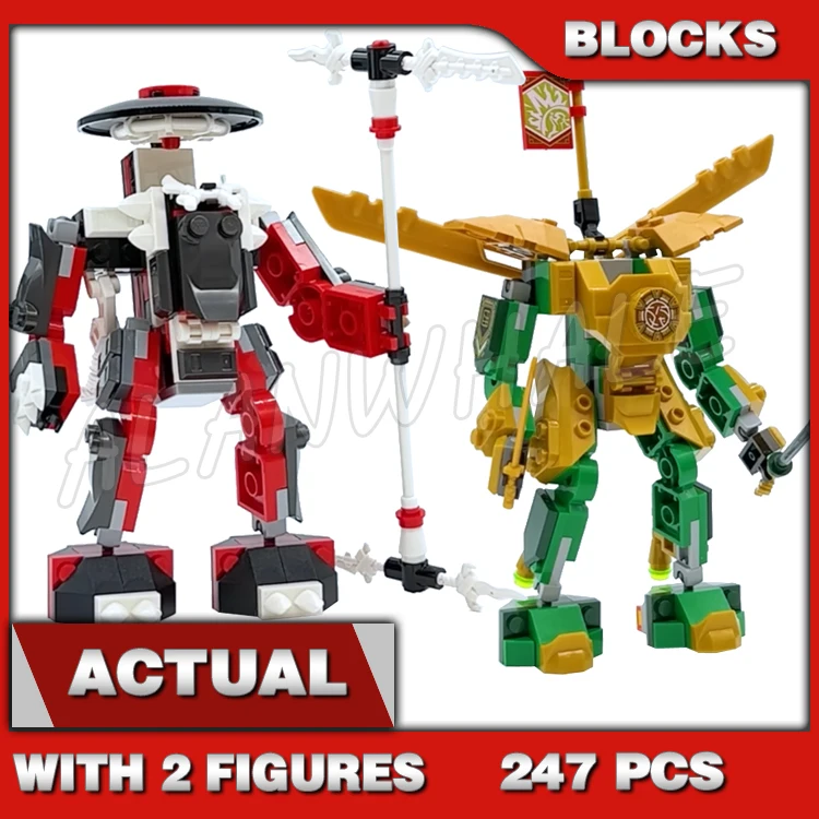 247 шт., строительные блоки Shinobi Lloyd's Mech Battle EVO Green and Gold Bone Warrior Robot 11156, совместимы с моделями
247 шт., строительные блоки Shinobi Lloyd's Mech Battle EVO Green and Gold Bone Warrior Robot 11156, совместимы с моделями