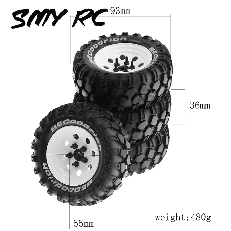 4pcs 1.9 Inch Metal Wheel Rim Rubber Tire 93mm For 1/10 RC Crawler TRX4 SCX10 D90 YIKONG YK4102 4103 90046 MST YIKONG YK4102 
4pcs 1.9 Inch Metal Wheel Rim Rubber Tire 93mm For 1/10 RC Crawler TRX4 SCX10 D90 YIKONG YK4102 4103 90046 MST YIKONG YK4102