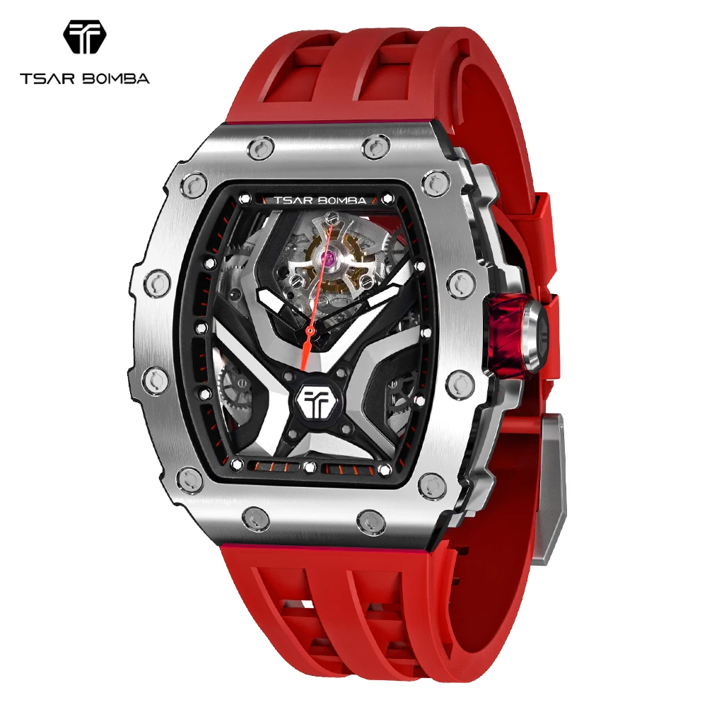 TSAR BOMBA Watches for Men Automatic Luxury Mechanical Tonneau Wristwatch Sapphire Stainless Steel Waterproof Clock
TSAR BOMBA Watches for Men Automatic Luxury Mechanical Tonneau Wristwatch Sapphire Stainless Steel Waterproof Clock