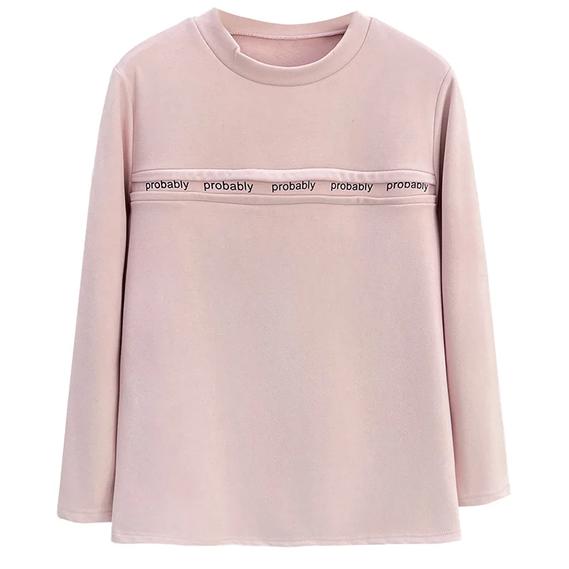 Autumn And Winter 100kg Fashion Design Thickened Splicing DE Velvet Fabric Warm T-Shirt Plus Size Women's Clothing
Autumn And Winter 100kg Fashion Design Thickened Splicing DE Velvet Fabric Warm T-Shirt Plus Size Women's Clothing