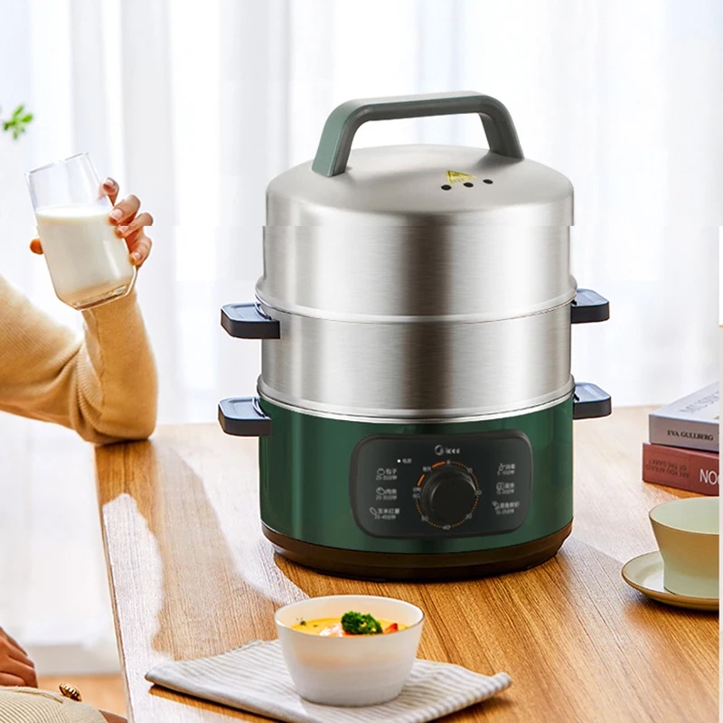 1500W Electric Food Steamer Small Three-layer Automatic Multi-steamer Large-capacity Steamed Bun steamed vegetable artifact
1500W Electric Food Steamer Small Three-layer Automatic Multi-steamer Large-capacity Steamed Bun steamed vegetable artifact