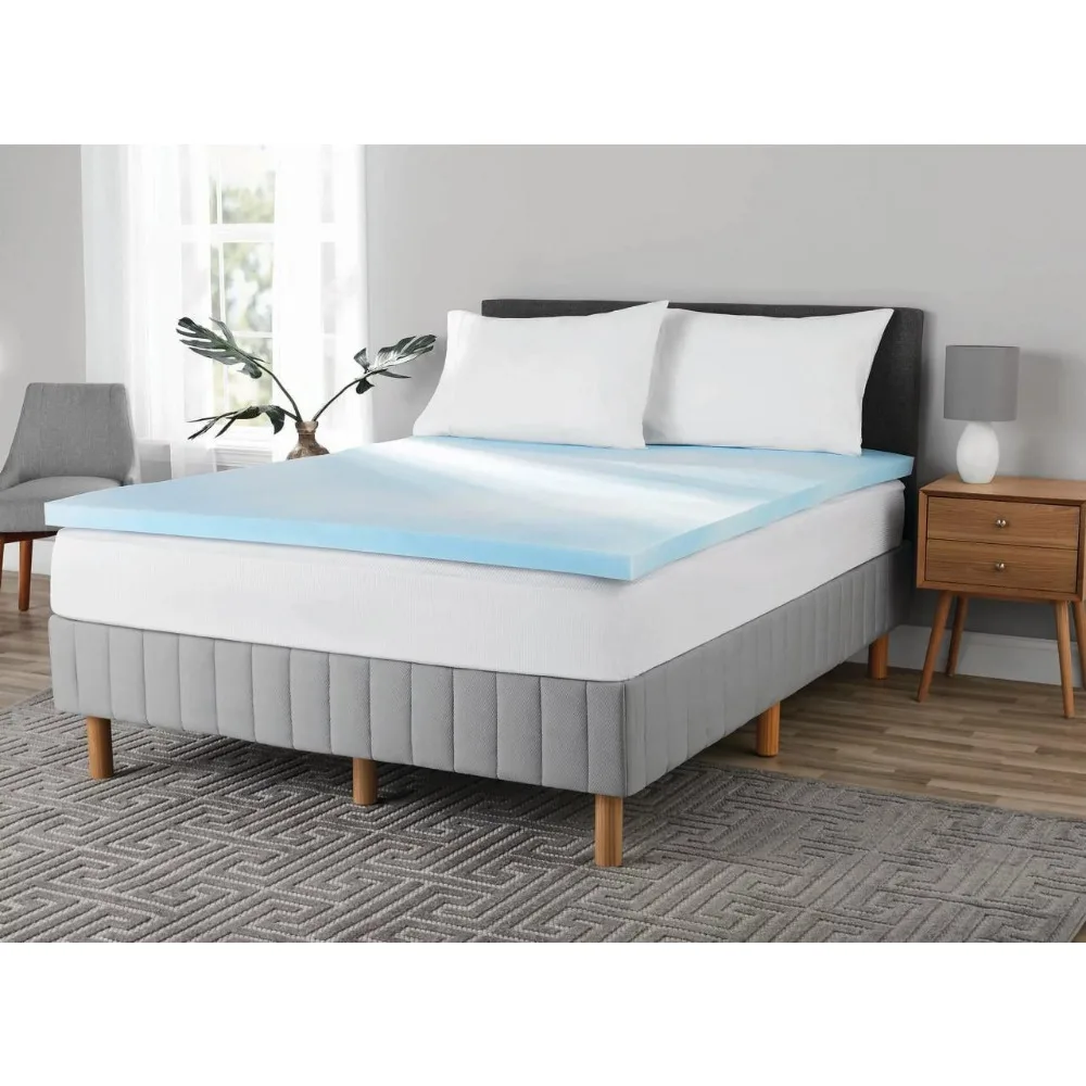 Mainstays 2" Blue Swirl Memory Foam Mattress Topper, Queen 
Mainstays 2" Blue Swirl Memory Foam Mattress Topper, Queen