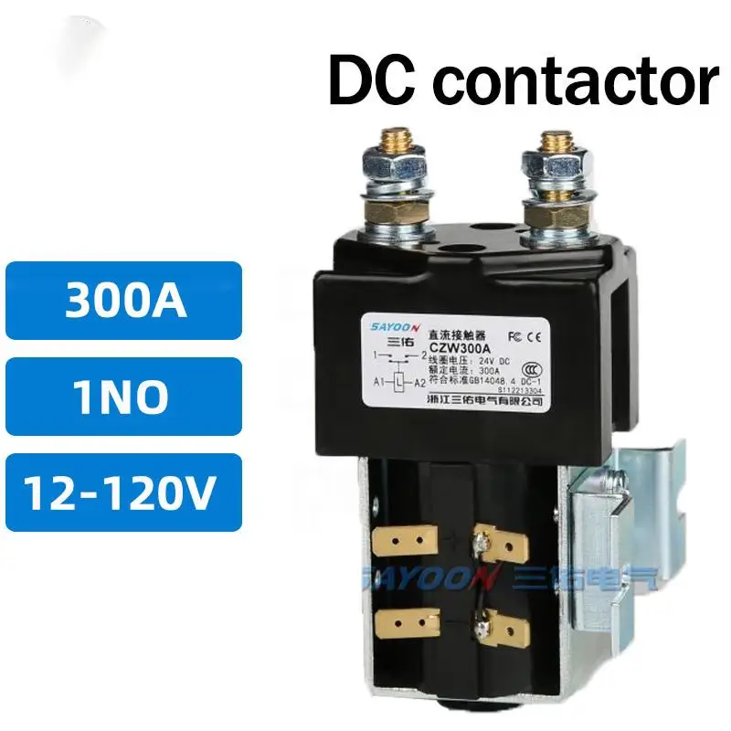CZW 300A DC Contactor one normally open Suitable for electric vehicles, telecommunication equipment, construction machinery
CZW 300A DC Contactor one normally open Suitable for electric vehicles, telecommunication equipment, construction machinery