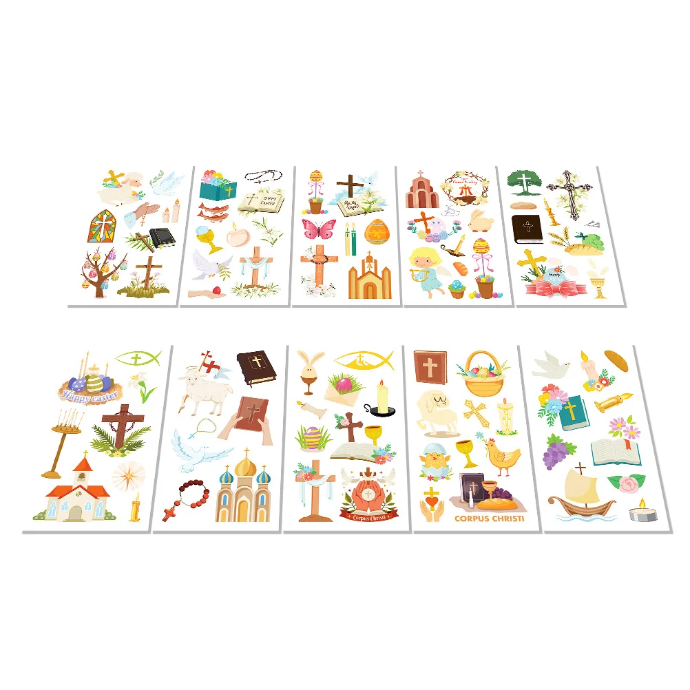 10 Sheets Easter Tattoo Stickers Party Supplies Kids Tattoos Fresh Body Transfer Style
10 Sheets Easter Tattoo Stickers Party Supplies Kids Tattoos Fresh Body Transfer Style