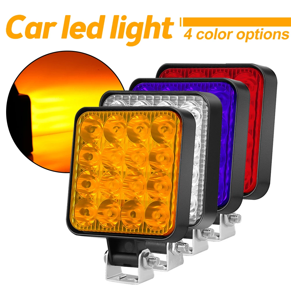 12V Waterproof Led Work Light Bar Square Spotlight 48W Work Light Headlight For Truck Off Road Night Driving Light For SUV
12V Waterproof Led Work Light Bar Square Spotlight 48W Work Light Headlight For Truck Off Road Night Driving Light For SUV