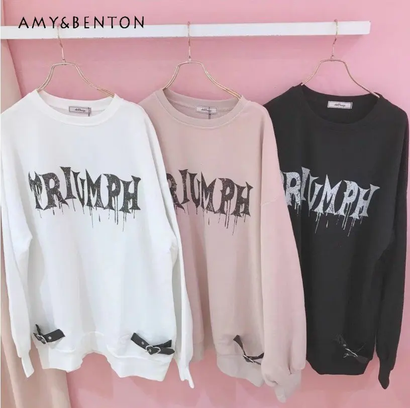 Autumn and Winter Women's Sweatshirt Japanese Style Large Size Top Round Neck Loose Hoodies Mid-Length Fleece Pullover
Autumn and Winter Women's Sweatshirt Japanese Style Large Size Top Round Neck Loose Hoodies Mid-Length Fleece Pullover