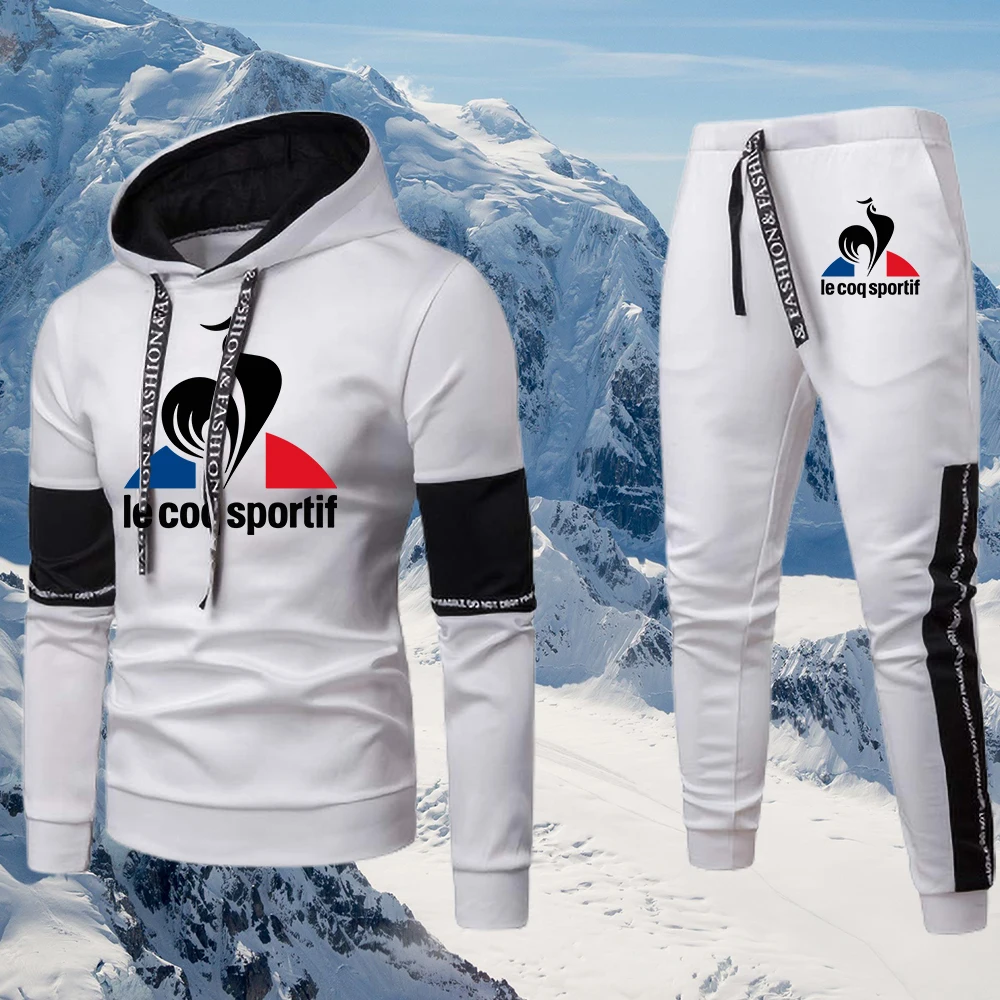 Винтажные зимние костюмы известного бренда во французском стиле, мужские спортивные костюмы с толстовкой и брюками, мужская спортивная одежда для улицы, комплект для бега и катания на лыжах 
Винтажные зимние костюмы известного бренда во французском стиле, мужские спортивные костюмы с толстовкой и брюками, мужская спортивная одежда для улицы, комплект для бега и катания на лыжах