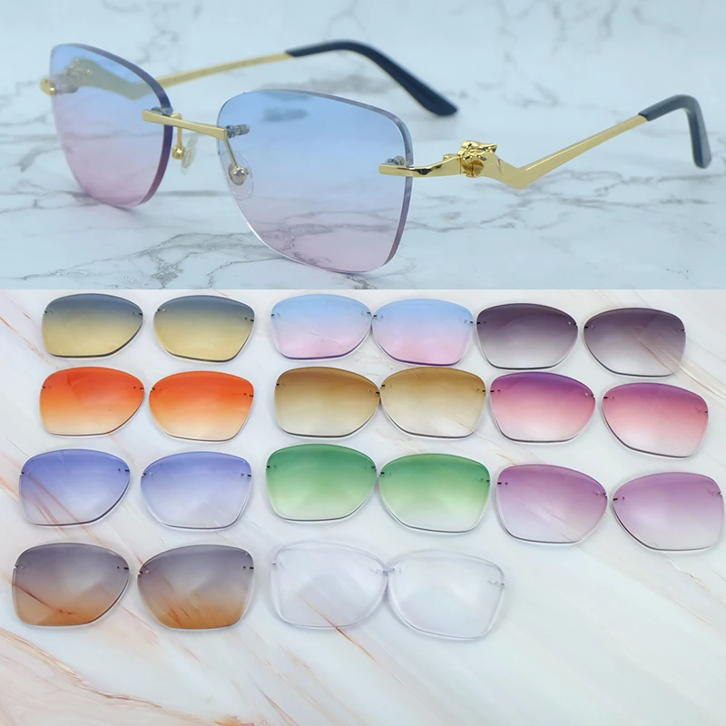 

Oval Lenses For Panther Sunglasses, Color Sunglasses Lenses ,Lenses Only