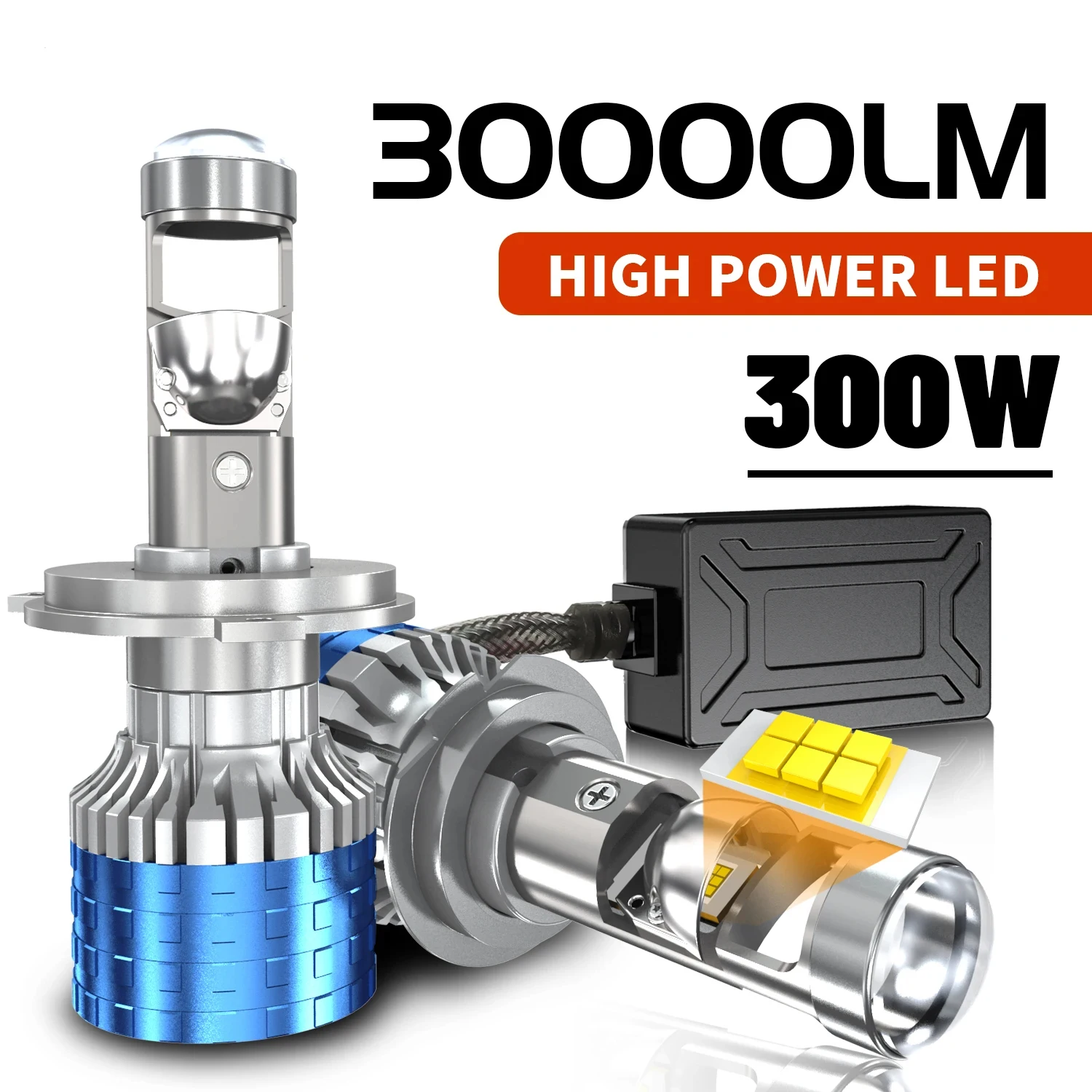 H4 LED Projector Mini Lens Auto H4 LED Headlight Bulbs Kit Conversion High Beam Low Beam Turbo Fan Car Light Lamp LHD 6000K
H4 LED Projector Mini Lens Auto H4 LED Headlight Bulbs Kit Conversion High Beam Low Beam Turbo Fan Car Light Lamp LHD 6000K