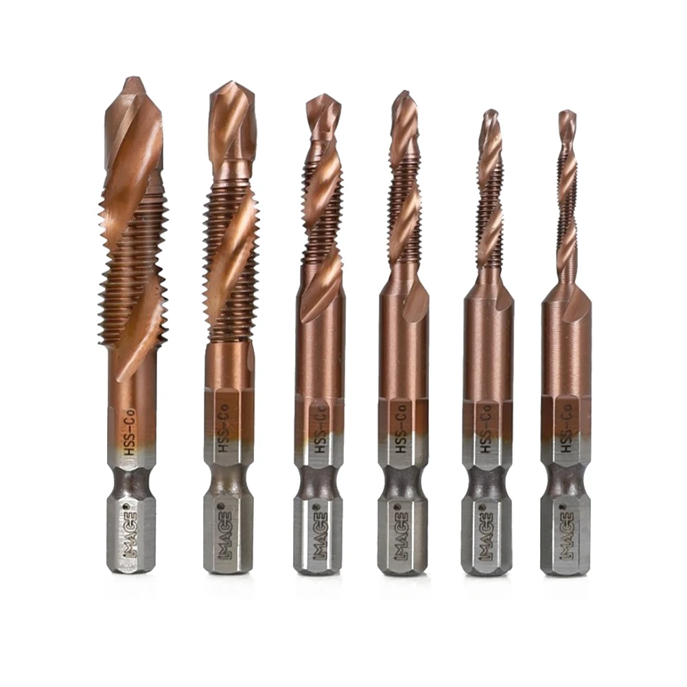 1pc Tap Drill Bit M3-M10 HSS-M2-Co 6.35mm Hex Shank For Drilling Steel Plate 2-4mm 304 118° X Bit Design Power Tools Accessories
1pc Tap Drill Bit M3-M10 HSS-M2-Co 6.35mm Hex Shank For Drilling Steel Plate 2-4mm 304 118° X Bit Design Power Tools Accessories