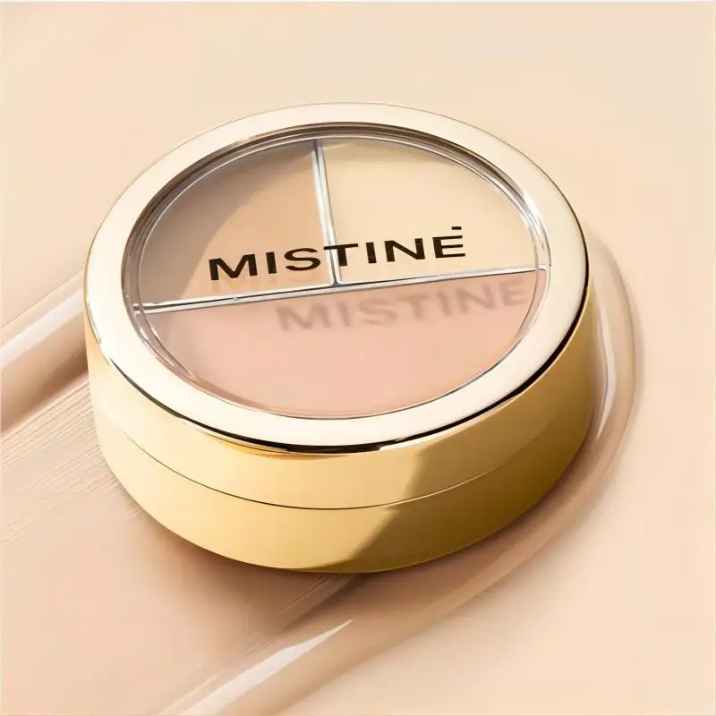 

Mistine 3-Color Concealer Palette Cream Rare Beauty Cover Acne Marks Blemishes Dark Circles Long-Lasting Face Makeup Cosmetics