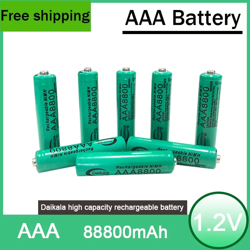 AAABattery 1-96pcs 2023New Bestselling 1.2V AAA8800MAH NI MH Rechargeable Battery for Microphone Calculator Electric Toothbrush
AAABattery 1-96pcs 2023New Bestselling 1.2V AAA8800MAH NI MH Rechargeable Battery for Microphone Calculator Electric Toothbrush