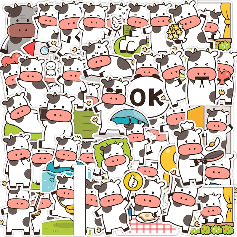 Pack of 40 Kawaii Cow Animal Stickers Cute Scrapbook Decal for Laptop Water Bottle Phone DIY Decoration Craft Supplies
Pack of 40 Kawaii Cow Animal Stickers Cute Scrapbook Decal for Laptop Water Bottle Phone DIY Decoration Craft Supplies