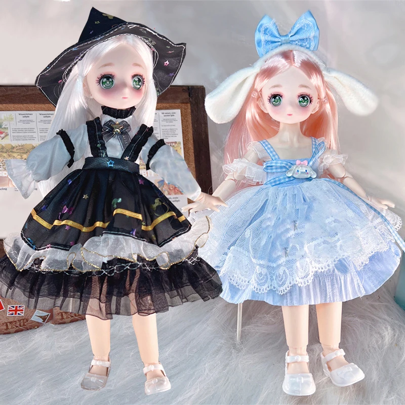 30cm Anime Face Princess Doll or Replace Clothes Fashion Lolita Dress 1/6 BJD Doll Set Kids Girls Gift Toy
30cm Anime Face Princess Doll or Replace Clothes Fashion Lolita Dress 1/6 BJD Doll Set Kids Girls Gift Toy