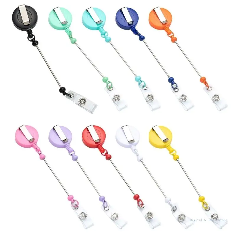 

M17F Retractable Badge Reel Clip Card Holder, Retractable Badge Holder for Office