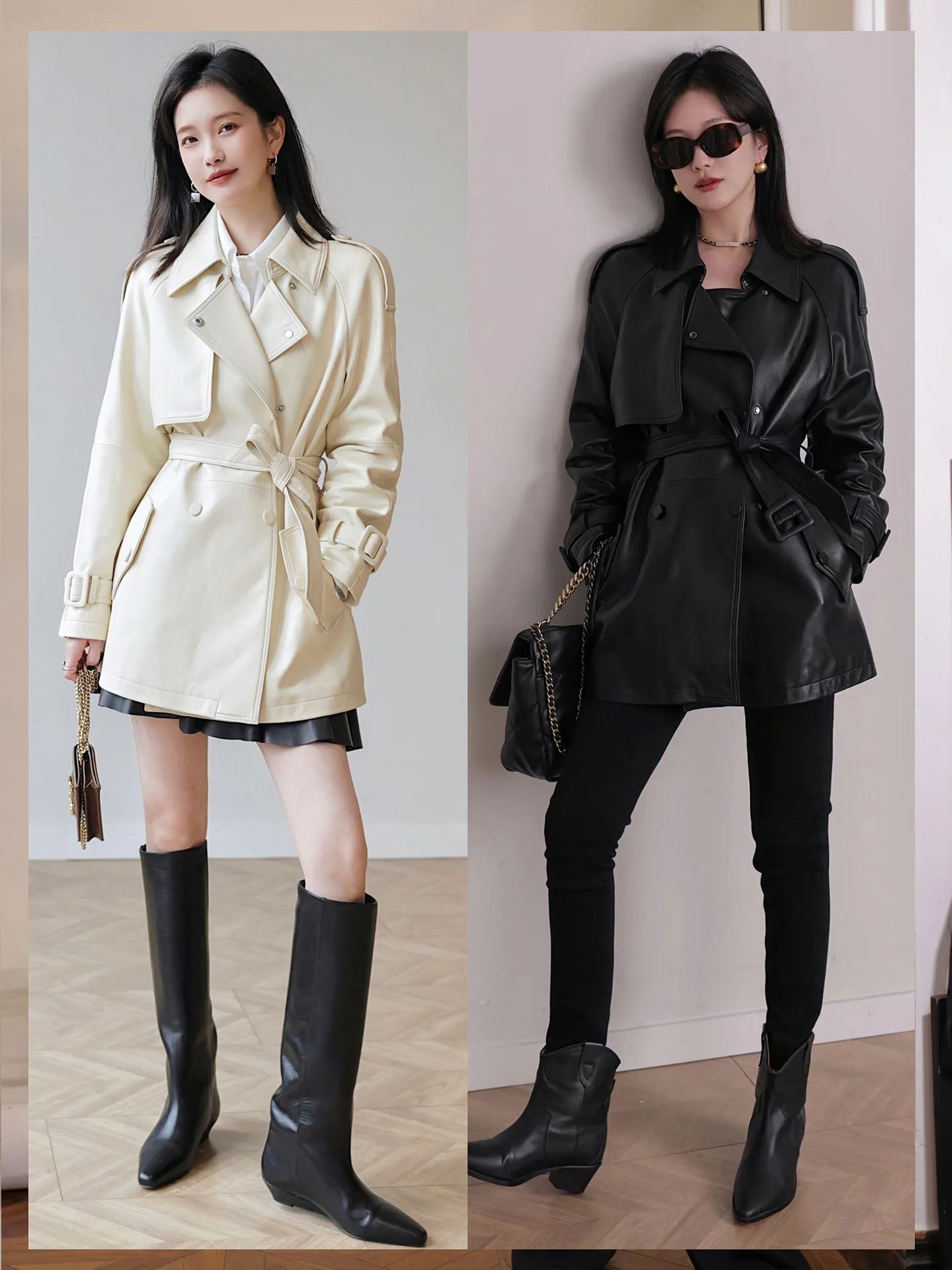 2023 new spring and autumn women's coat leather windbreaker real leather coat sheep skin women loose temperament
2023 new spring and autumn women's coat leather windbreaker real leather coat sheep skin women loose temperament