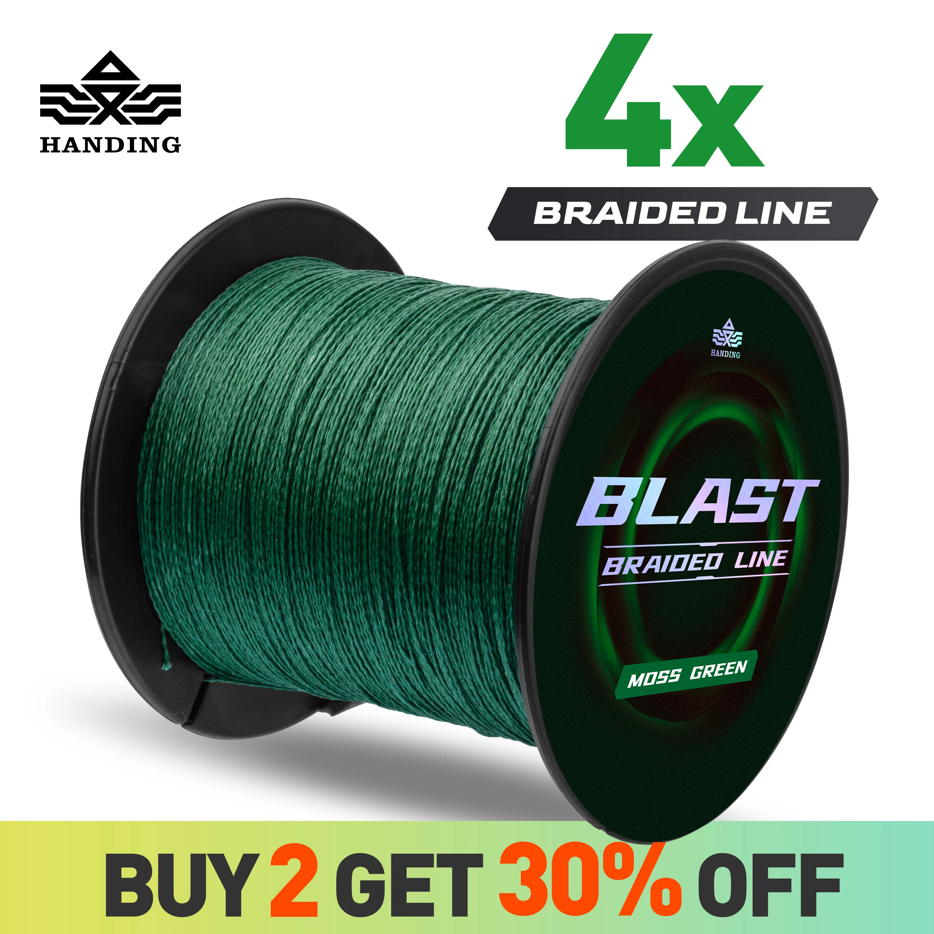 

HANDING X4 Blast Braided Fishing Line Super Thin and Strong PE Line HyperOSi® Coating German Technology Abrasion Resistant Line