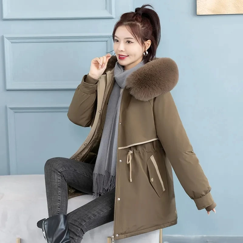Detachable Liner Down Cotton Winter Women's Jacket Parka 2023 Fashion Warm Fur Collar Hooded Long Overcoat Windbreaker Female
Detachable Liner Down Cotton Winter Women's Jacket Parka 2023 Fashion Warm Fur Collar Hooded Long Overcoat Windbreaker Female