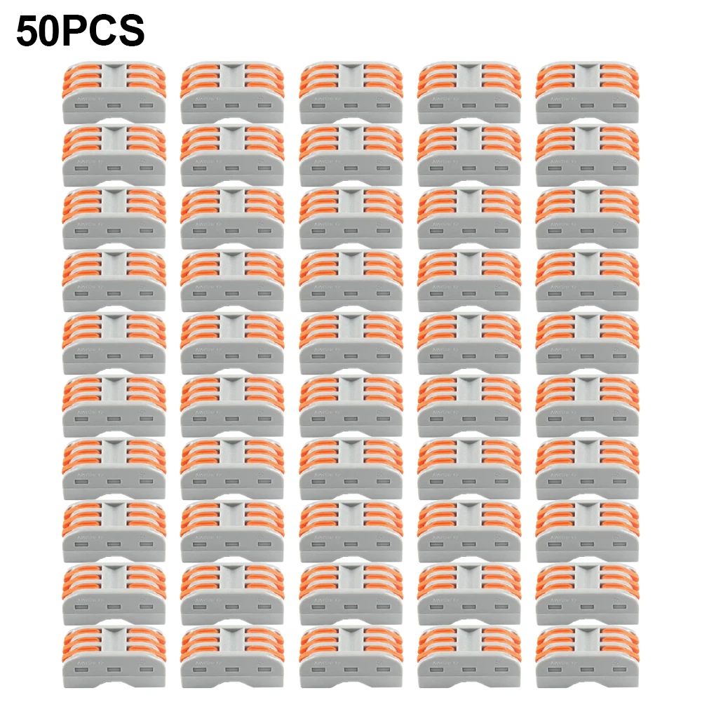 50pcs High-Quality Reusable Spring-Lever Terminal Block For Efficient Cable With Versatile 3-Way Design Home Accessories
50pcs High-Quality Reusable Spring-Lever Terminal Block For Efficient Cable With Versatile 3-Way Design Home Accessories