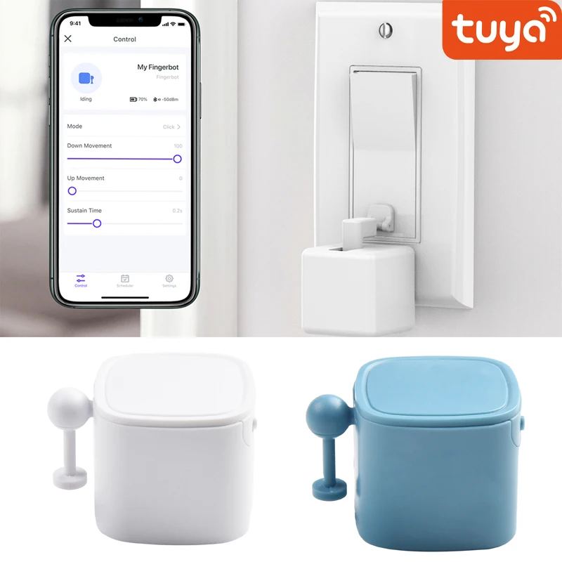 Tuya Fingerbot Button Pusher New Bluetooth Finger Robot Smart Life App Automatic Switch Voice Control Alexa Home
Tuya Fingerbot Button Pusher New Bluetooth Finger Robot Smart Life App Automatic Switch Voice Control Alexa Home
