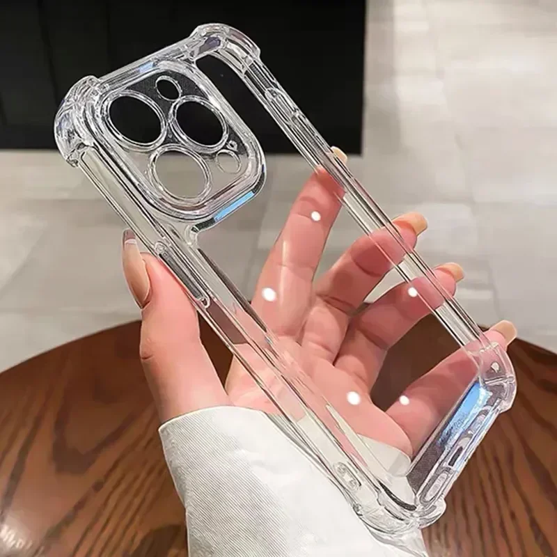 Роскошный противоударный Прозрачный чехол для телефона iPhone 14 13 12 11 15 Pro Max X XR XS 8 Plus, силиконовый бампер, Прозрачная Жесткая задняя крышка
Роскошный противоударный Прозрачный чехол для телефона iPhone 14 13 12 11 15 Pro Max X XR XS 8 Plus, силиконовый бампер, Прозрачная Жесткая задняя крышка
