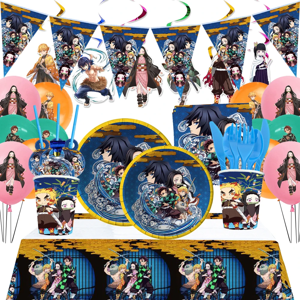 Anime Demon Slayer Kamado Nezuko Theme Birthday Party Decoration Supplies Paper Cup Plate Baby Shower Balloon Girl Favors Gift
Anime Demon Slayer Kamado Nezuko Theme Birthday Party Decoration Supplies Paper Cup Plate Baby Shower Balloon Girl Favors Gift