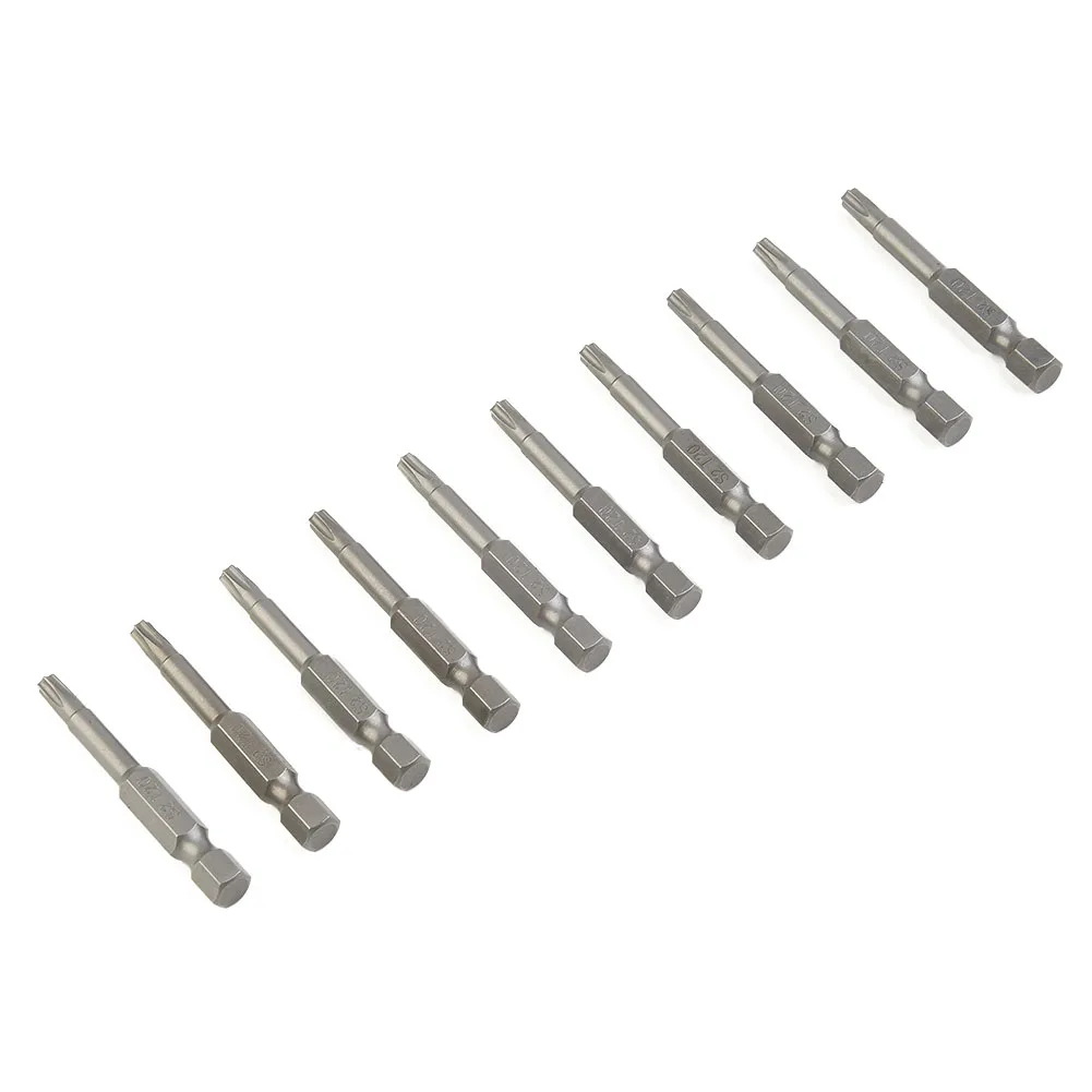 Magnetic Brand New Workshop Equipment Hand Tools Screwdriver Bit Torx Screwdriver Bit 10Pcs Anti-rust 1.97\" Length
Magnetic Brand New Workshop Equipment Hand Tools Screwdriver Bit Torx Screwdriver Bit 10Pcs Anti-rust 1.97\" Length