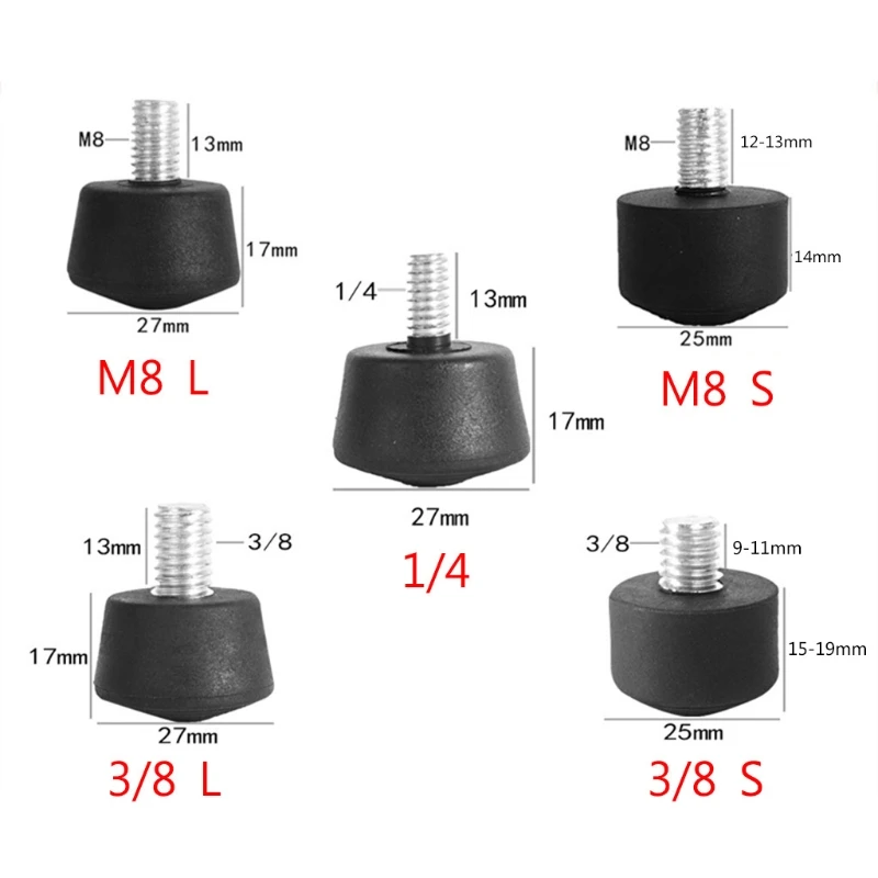 20CB Anti-slip Rubber Foot Pad Feet Photography Accessories for Tripod Monopod 3/8 Inch 1/4 Inch M8 Kits Universal
20CB Anti-slip Rubber Foot Pad Feet Photography Accessories for Tripod Monopod 3/8 Inch 1/4 Inch M8 Kits Universal