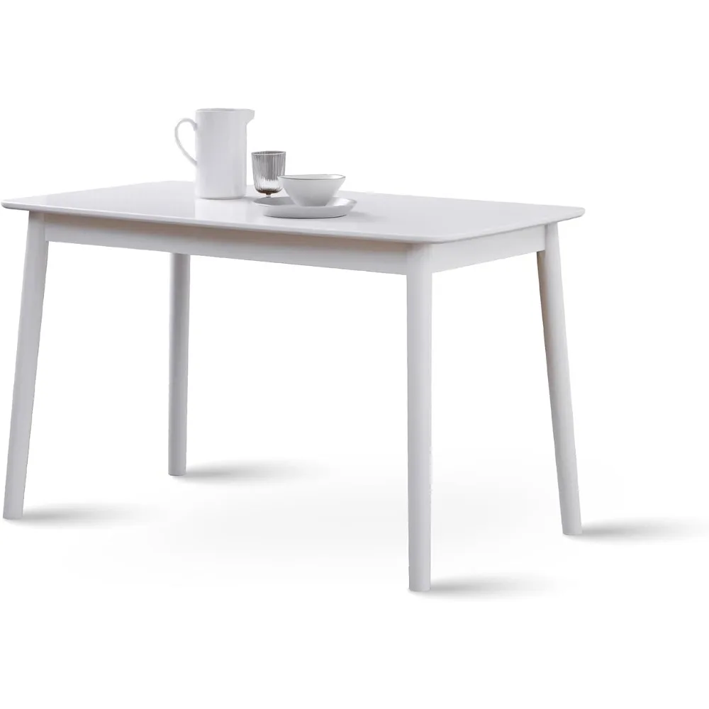 47" Wooden Dining Table/Mid Century Modern Solid Wood Kitchen Desk (White)freight Free Room Furniture Home
47" Wooden Dining Table/Mid Century Modern Solid Wood Kitchen Desk (White)freight Free Room Furniture Home