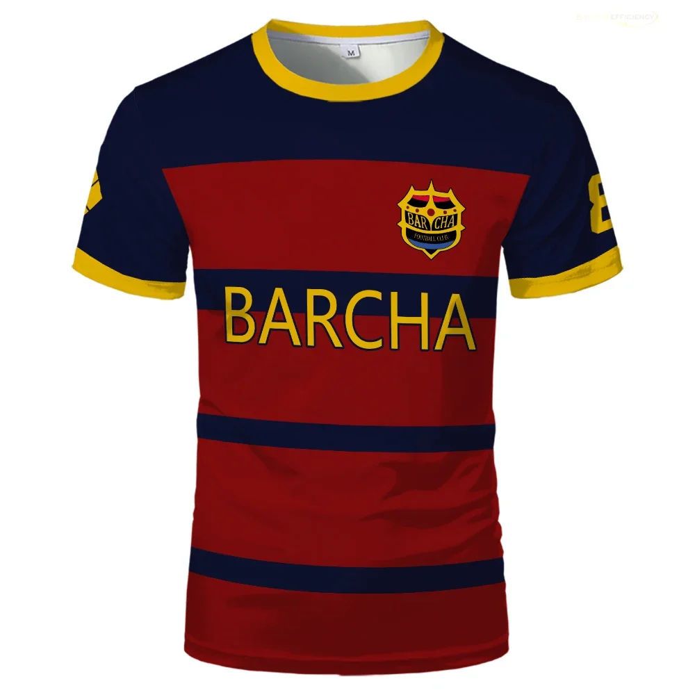 الأزرق قفل FC Barcha الكرتون أنيمي تأثيري الرجال جيرسي الصيف قصيرة الأكمام الأطفال المحملة القمم 2024 نمط موضة رجالي بنين تي شيرت الأزرق قفل FC Barcha الكرتون أنيمي تأثيري الرجال جيرسي الصيف قصيرة الأكمام الأطفال المحملة القمم 2024 نمط موضة رجالي بنين تي شيرت