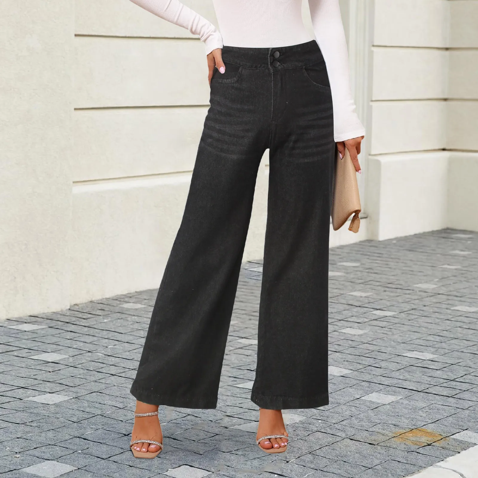 Womens Jeans Baggy Stretchy High Waisted Denim Wide Leg Trouser Pants Trendy Front Seam 90s Loose Jean High Jean Pants for Women
Womens Jeans Baggy Stretchy High Waisted Denim Wide Leg Trouser Pants Trendy Front Seam 90s Loose Jean High Jean Pants for Women