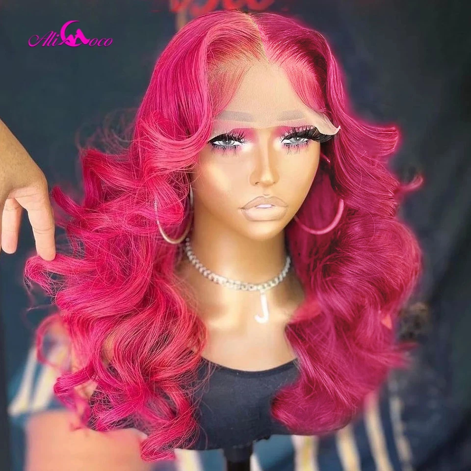 Hot Pink Body Wave Lace Front Wigs For Women Half Pink Half 1B Lace Frontal Human Hair Wigs 10A 5x5 Lace Closure Wig Pre Plucked
Hot Pink Body Wave Lace Front Wigs For Women Half Pink Half 1B Lace Frontal Human Hair Wigs 10A 5x5 Lace Closure Wig Pre Plucked