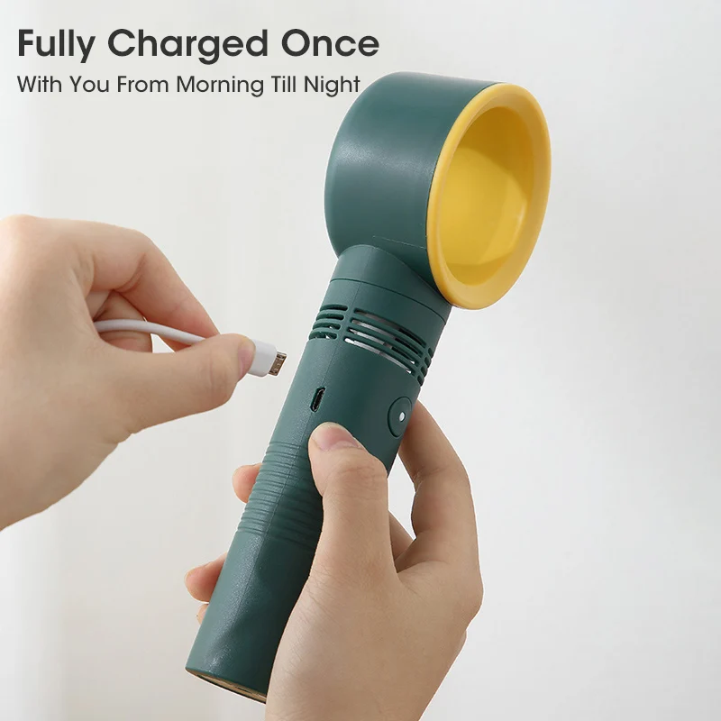 Portable Bladeless Fan Handheld USB Rechargeable Mini Cooler No Leaf Handy Adjustable Cooling Fan Air Cooler Desktop Fans
Portable Bladeless Fan Handheld USB Rechargeable Mini Cooler No Leaf Handy Adjustable Cooling Fan Air Cooler Desktop Fans