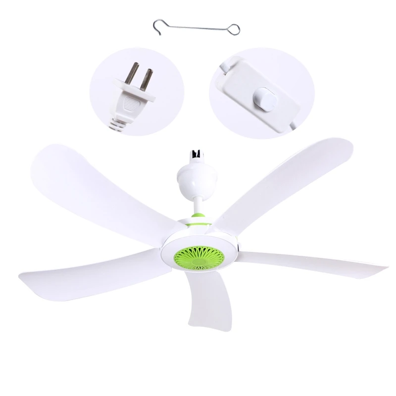 Ceiling Fan 220v 20W Mini Energy Saving Electric Hanging Fans White 79cm Diameter No Light Household Fan 5 Blades with Switch
Ceiling Fan 220v 20W Mini Energy Saving Electric Hanging Fans White 79cm Diameter No Light Household Fan 5 Blades with Switch