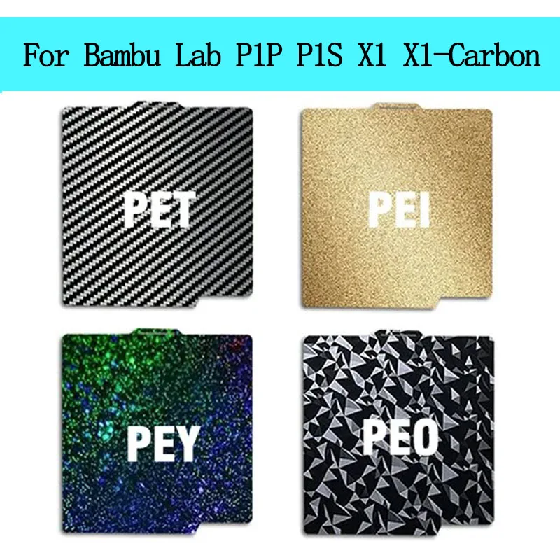 257x257mm For Bambu Lab Build Plate Double Sided PEO PET PEY PEI Magnetic Spring Steel Bed For P1P P1S X1 X1-Carbon Bambulab
257x257mm For Bambu Lab Build Plate Double Sided PEO PET PEY PEI Magnetic Spring Steel Bed For P1P P1S X1 X1-Carbon Bambulab