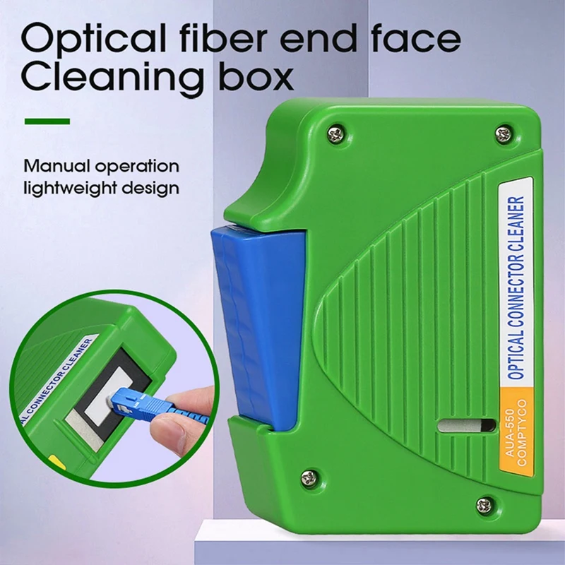 Fiber End Face Cleaning Box Pigtail Cleaner Cassette Fiber Wiping Tool Ftth Optic Fiber Cleaner Tools For SC/ST/FC/LC
Fiber End Face Cleaning Box Pigtail Cleaner Cassette Fiber Wiping Tool Ftth Optic Fiber Cleaner Tools For SC/ST/FC/LC