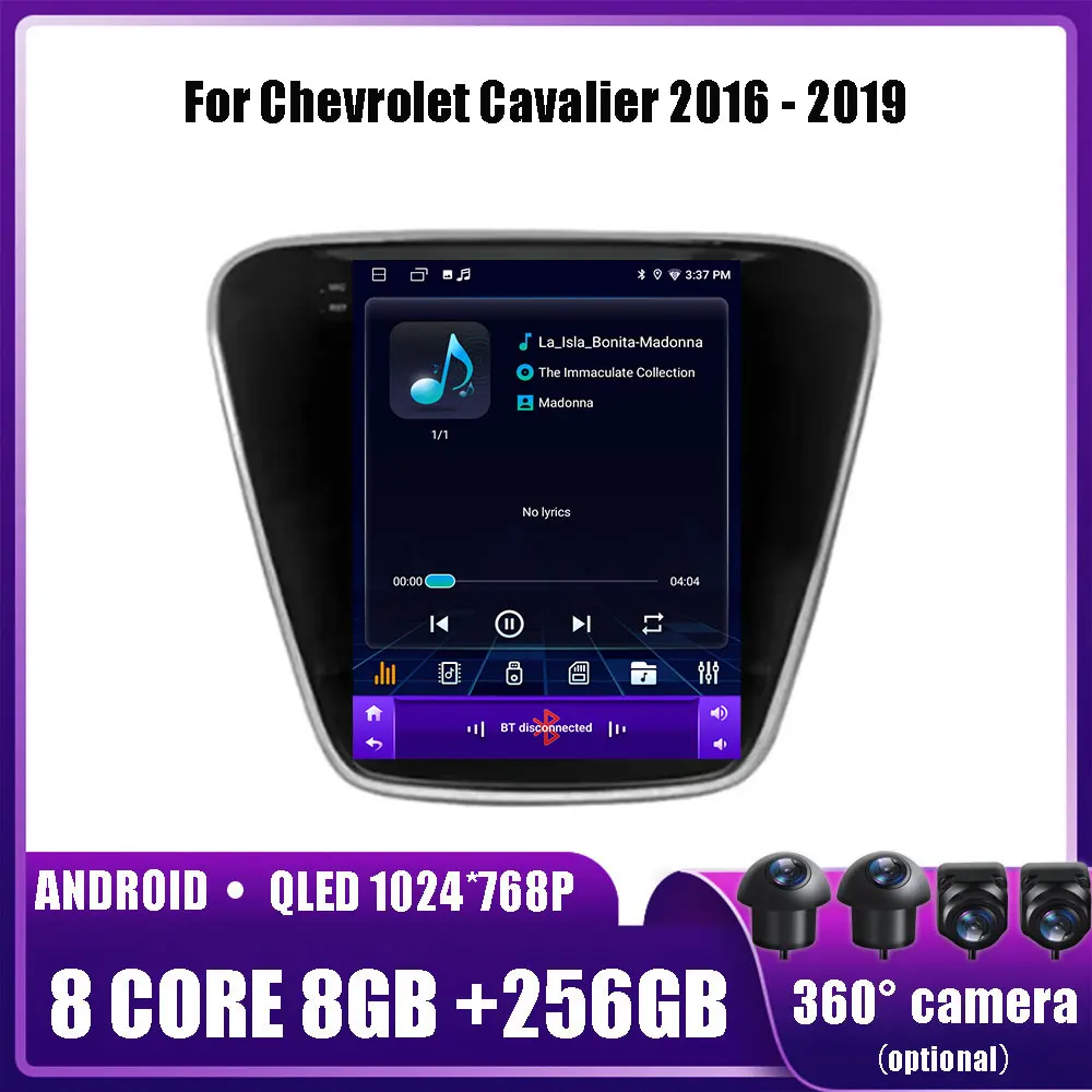 

Автомобильная система Android 13 для Chevrolet кавалер 2016-2019, радио, видео, мультимедийная навигация, беспроводной GPS, Carplay, Wi-Fi, 4G, DVD, 2din