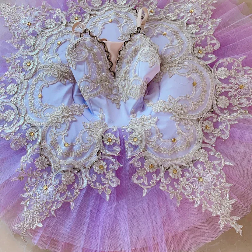 

Children Professional Ballet Tutus Purple White Swan Lake Tutu Ballerinas Adult Women Modern Dance Costumes Girls Ballet Dress